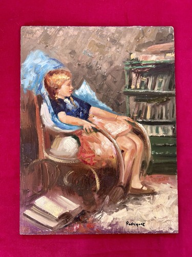 Vintage italian oil painting - vintage,