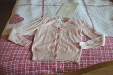 veste cardigan repetto 6 ans neuve rose soala avec voile 5% CASHEMIRE PROMOTION