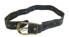ANCIENNE CEINTURE MILITAIRE BLEUE