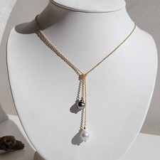 Collier gold filled perle - gold,