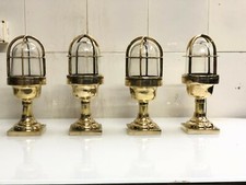 Lampe cloisonnée de navire nautique vintage en laiton | montage de poste indu...