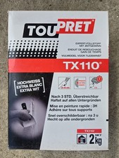 Enduit de rebouchage extra blanc gain de temps TX110 Toupret 2kgs (oni)