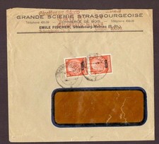 Dt. Reich Occupation Alsace affranchissement multiple Strasbourg 1941