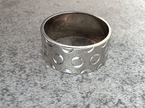 Large bague blanc massif 18 - bague,