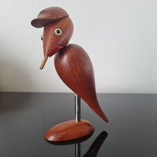 Oiseau Teck Vintage 1960’s Design Scandinave Hans Bølling Tire Bouchon 