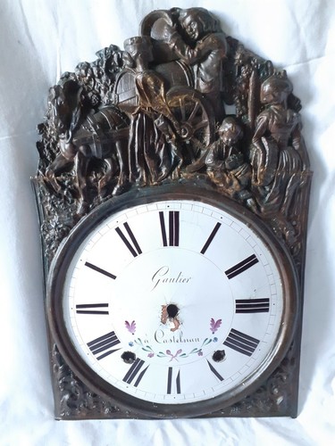 Façade horloge comtoise - j1, /