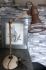 Ancienne lampe atelier Mazda a restaurer