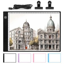 Tablette Lumineuse A4Table Lumineuse Dessin Portable de Ultra-MinceLight Pad ...