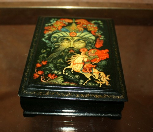 Ancienne boite laque russe - boite,