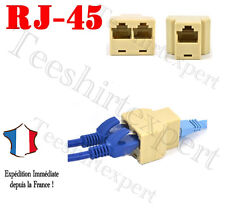  CONNECTEUR ADAPTATEUR  RJ45 CAT 5 6 LAN ETHERNET SPLITTER  DOUBLEUR  FEMELLE  