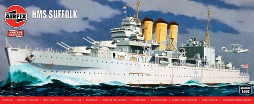 Hms suffolk 600 airfix - -,