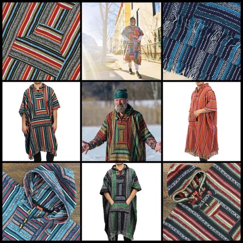 Poncho costume capuche - poncho,