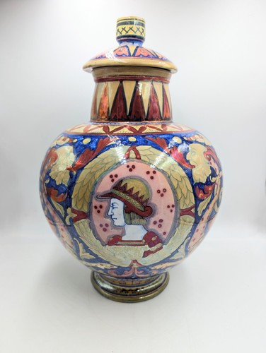 Vase italie majolique irisé - vase, irisé-