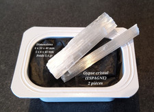 Gypse cristal ESPAGNE 2 pièces très brillantes collection lithotherapie reiki