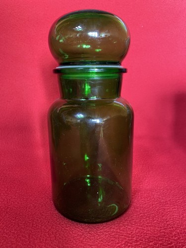 Pot verre vert - vert,, pharmacie