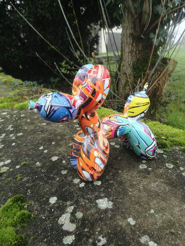 Chien ballon style jeff - style,