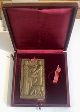 MÉDAILLE PLAQUE EN BRONZE PAR