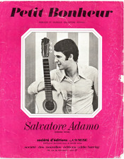 Partition GF cht pn acc 1969 - Salvatore ADAMO - Petit bonheur