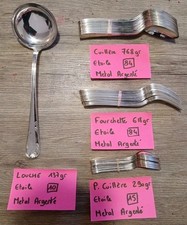 Lots 37 Couverts Ménagère Etoile 1813gr Métal Argenté 84-15-10