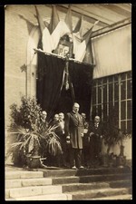 cpa carte-photo . politique 