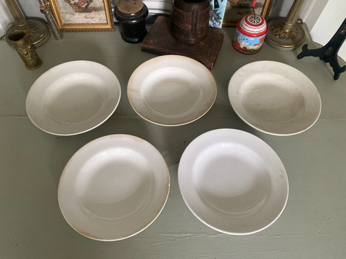 Anciennes assiettes creuses - assiettes,