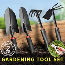 Set Ensemble de Outils de Jardinage à Main Houe Râteau Pelle Fourche Sécateur