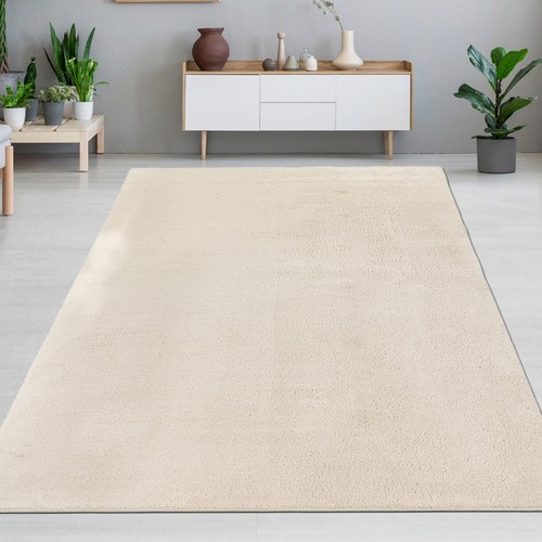 Tapis crème moderne toucher