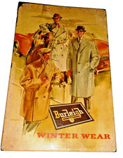Panneau Publicitaire En Carton Burleigh Vintage Hiver Mode Pour Hommes Art Déco