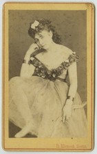 CDV 1870-80 B. Kliemeck à Berlin. Danseuse en tutu. Ballerine. Danse. Dance.