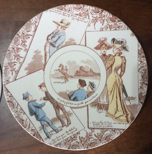 Ancienne jolie assiette 1900