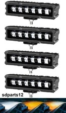 4x 12V - 24V Phares Antibrouillard LED 30W Optique 7D Double Couleur Blanc Ambre