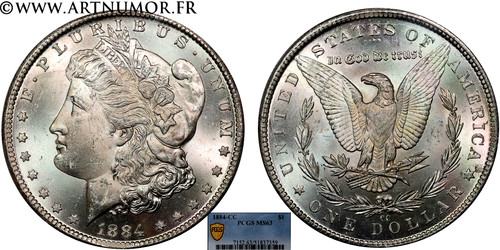 Usa dollar morgan 1884 - usa,