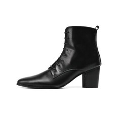 Hommes Cuir Véritable Bottines,Western Chaussures en cuir , Talons cubain Bottes