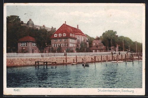 Carte postale kiel vue - carte, sur