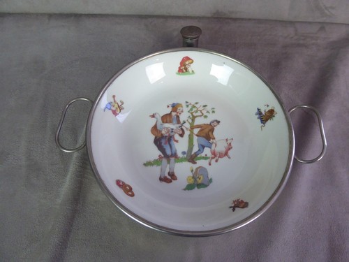 Assiette bouillie ancienne - assiette,