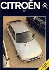 Catalogue brochure Citroën CX