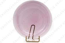 Assiette à lunch violette Antibes par Lalique. Violet lunch plate Antibes