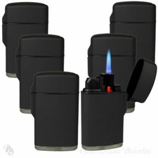 Briquet de Tempête Turbo Extérieur Noir Caoutchouc 1-5 Pcs. Jet Flame Torch
