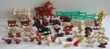 Farm Playset 1957 Auburn Toys Many Animals Sets Fencing Farmer 55 Pieces