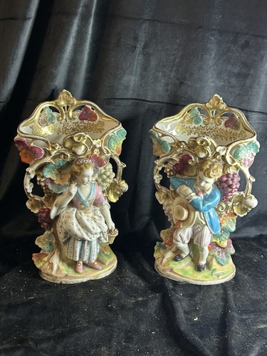 Paire vases porcelaine paris - paire,