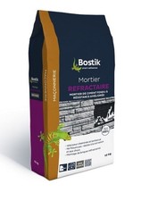 Mortier réfractaire gris montage cheminée barbecue poudre 10kg BOSTIK
