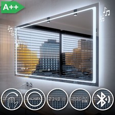 Miroir Salle De Bain Lumineux LED BARCELONA INTERRUPTEUR METEO | BLUETOOTH GH4
