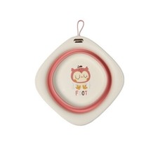 Aziamor Mini Lavabo Portable Pour Hygiène Nouveau-Né Couleur Rose