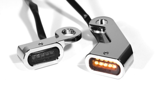 Mini clignotant led chromé - mini,