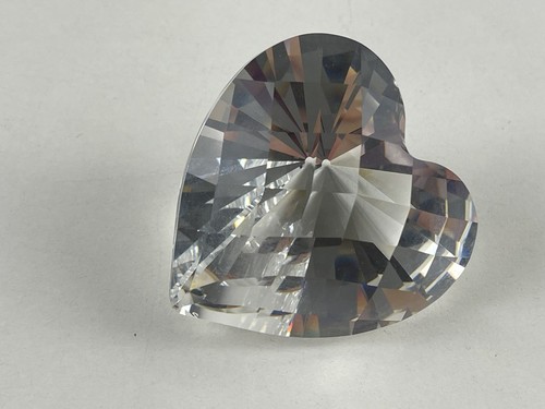 Figurine swarovski coeur clair - figurine,