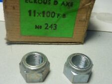 Algi Ecrou moyeu m11 x 100 (x2) - Accessoire Vélo ancien stock 11x100