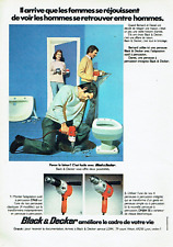 Publicité Advertising 2503 1974  Black & Decker  perceuse à percussion