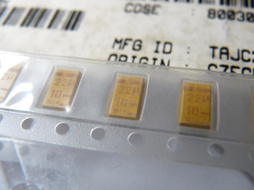 10x 22uf 10v - 10v, 20%