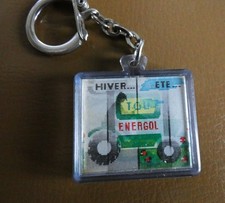 Ancien porte cle visiomatic BP Huile TOU Energol Hiver Ete Tracteur Agricole...