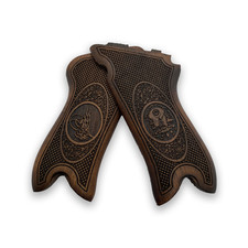 POIGNÉES ZIB WW2 allemandes Luger P08 poignées en bois faites à la main à...